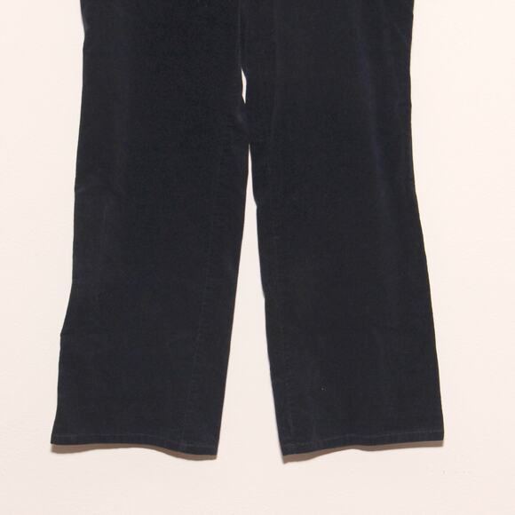 Orvis Black Corduroy Stretch Jeans Size 8 Petite Straight Leg - Picture 4 of 7